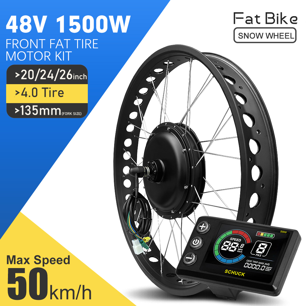 72V 5000W Hub Motor Kit - Elektrisches Fahrrad-Umrüstkit 48V1500W 20