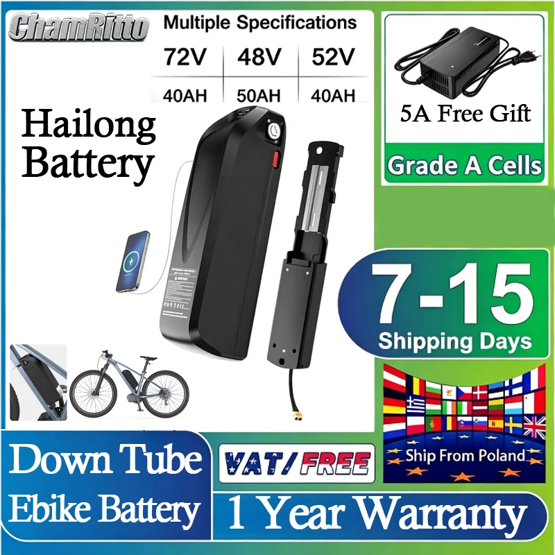 Ebike Conversion Kit 72V 3000W - 52V 2000W Umbausatz 72V E-Bike Akku