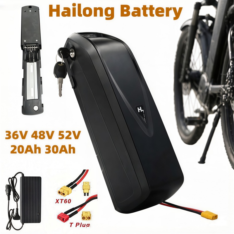 Ebike Battery 48V 20Ah Hailong - Multi-Größen E-Bike Akku Hailong Modell, 36V
