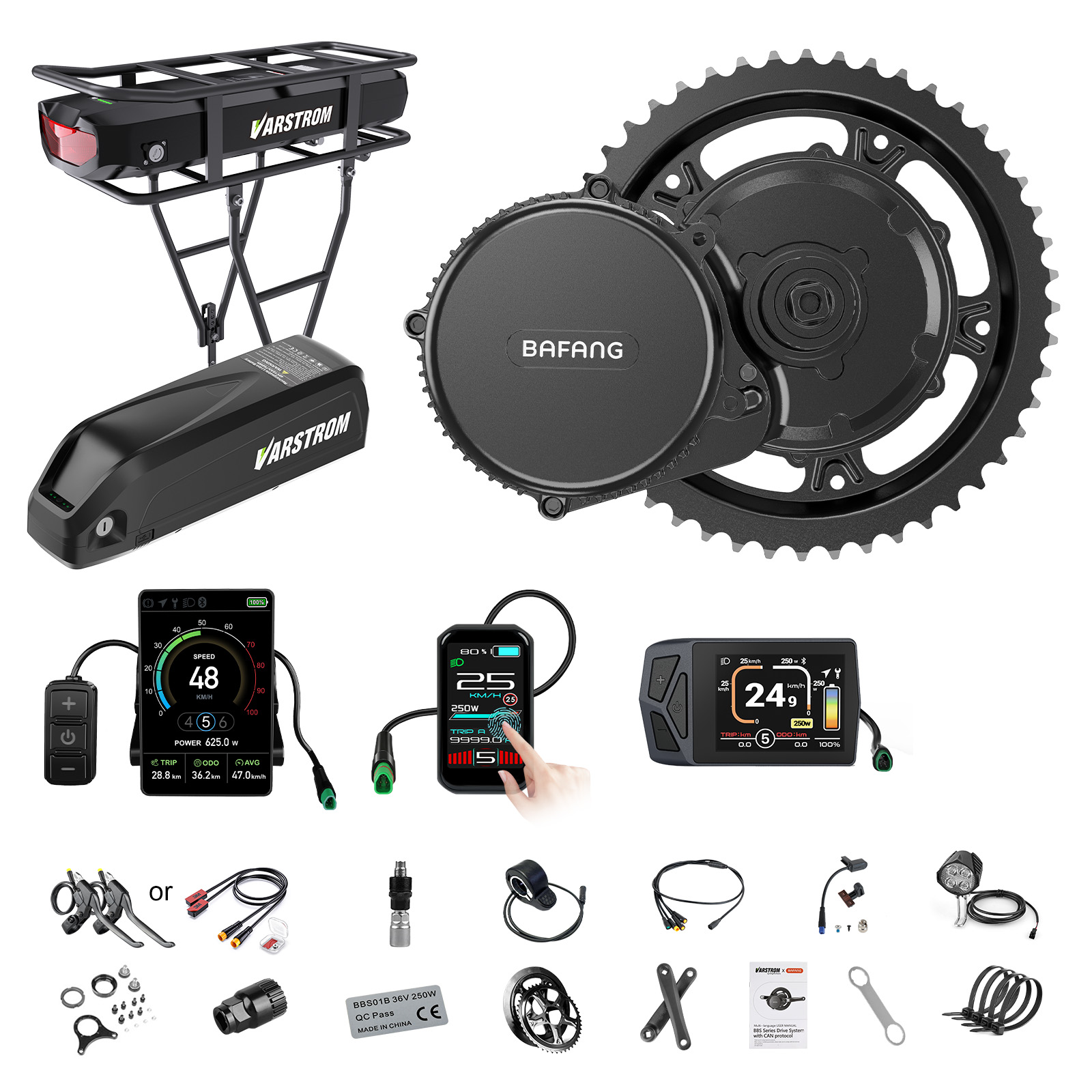 Bafang Bbs02B 48V 750W Mid Drive Kit - [US-Versand] Bafang Motor 750W 48V Mittelmotor-Kit