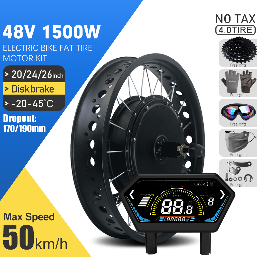 72V 5000W Hub Motor Kit - Elektrisches Fatbike-Kit 48V 1500W 20 24
