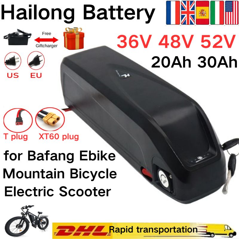 Ebike Battery 48V 20Ah Hailong - Für Hailong-Akku 36V 48V 52V 30Ah