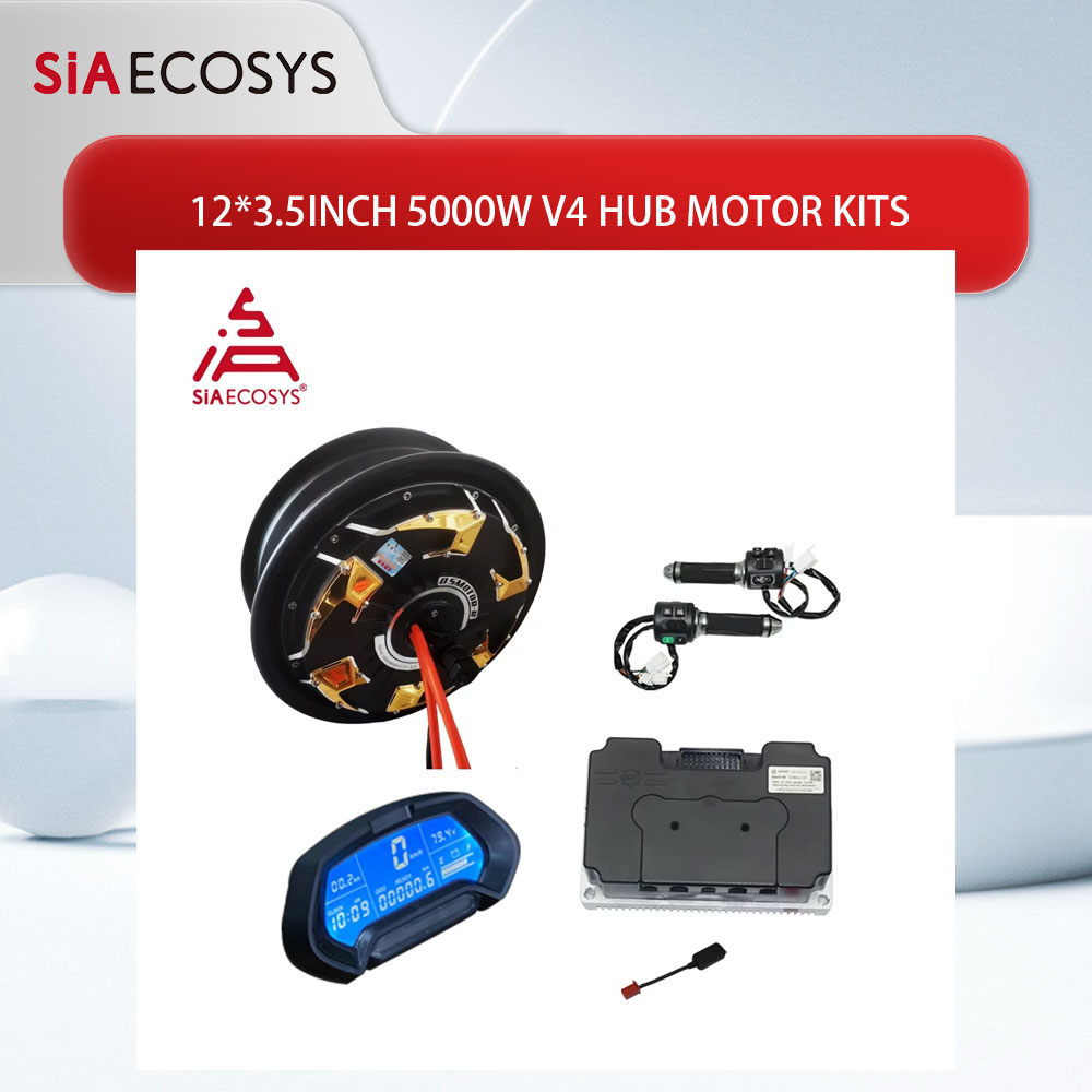 72V 5000W Hub Motor Kit - QS Motor 12*3,5 Zoll 5000W V4