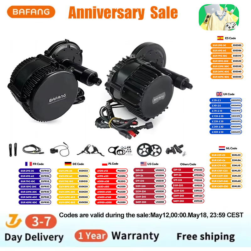 Bafang Bbshd 1000W Conversion Kit - Bafang BBSHD 1000W 48V 68mm Mittelmotor
