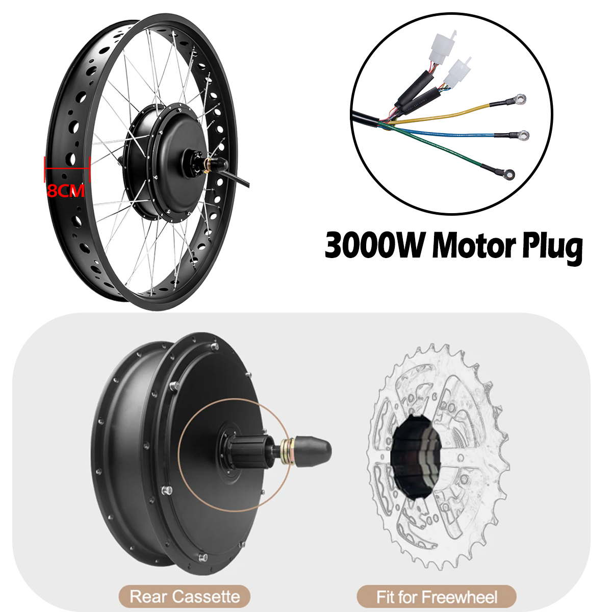 72V 3000W bürstenloser getrieb – 72V 5000W Hub Motor Kit Bewertung und Preis