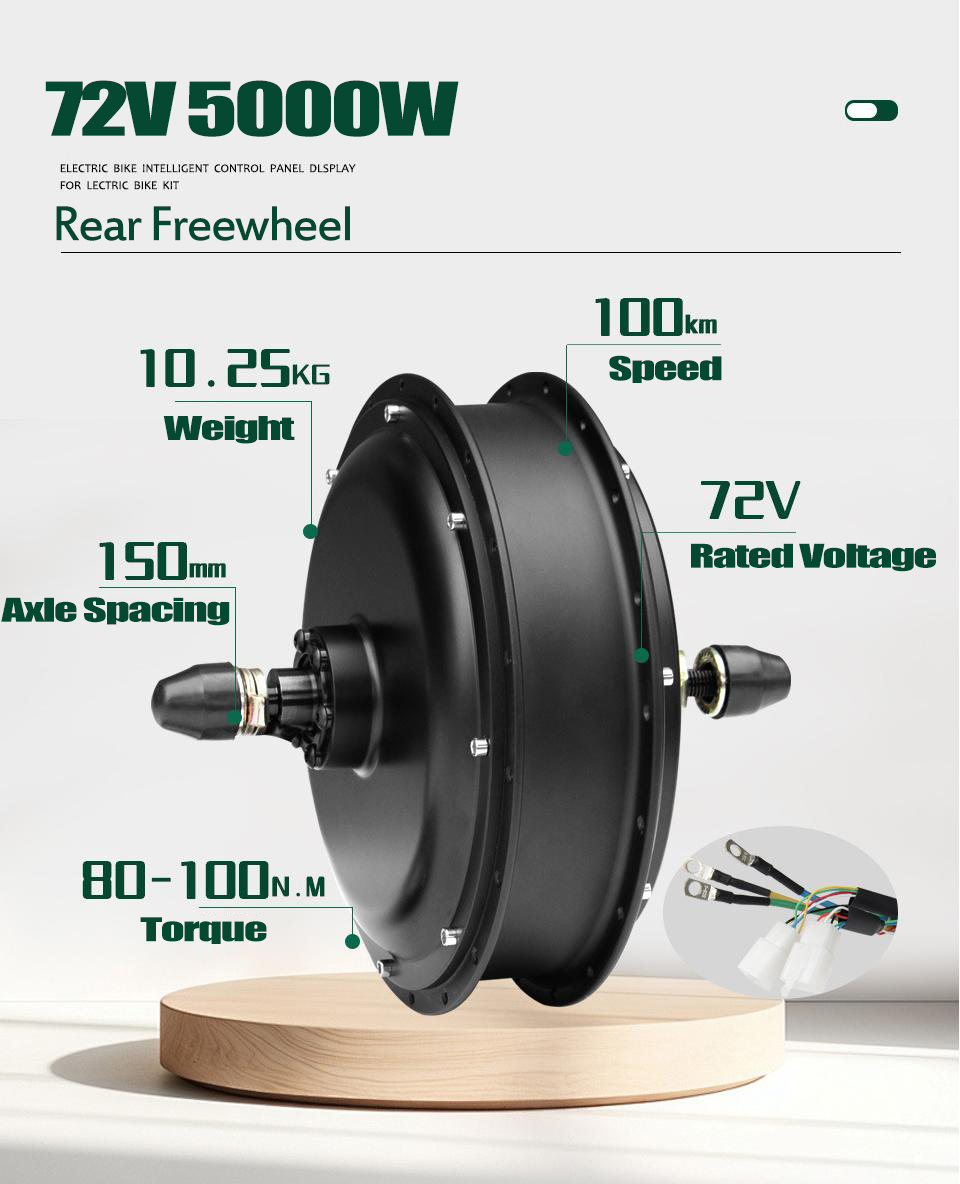 Neuer MTX39 72V 5000W E-Bike U – 72V 5000W Hub Motor Kit Bewertung und Preis