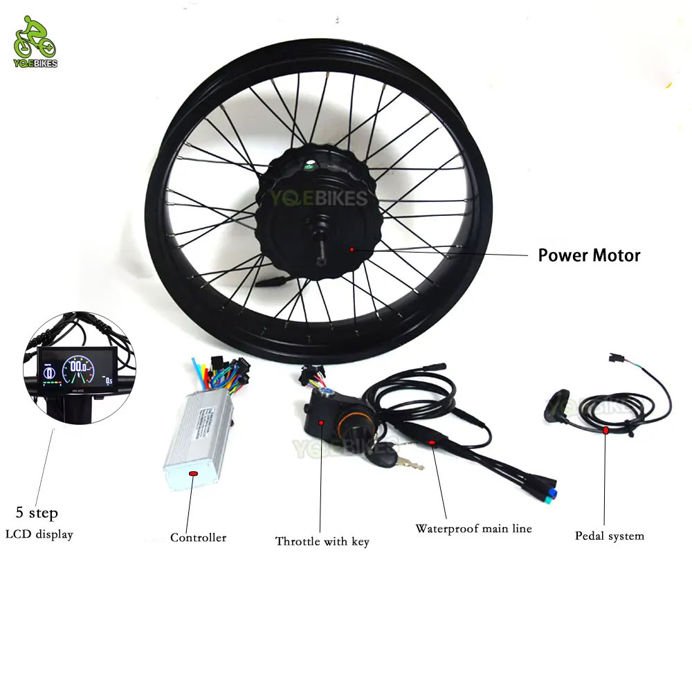 20 zoll 4,0 ebike Zubehör DIY  – Fat Tire Ebike Conversion Kit 2000W Bewertung und Preis