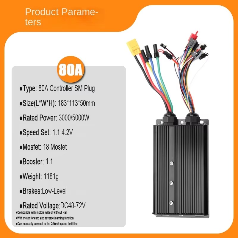 3000W 5000W Elektrofahrzeug-St – Sine Wave Controller 48V 72V 80A Bewertung und Preis