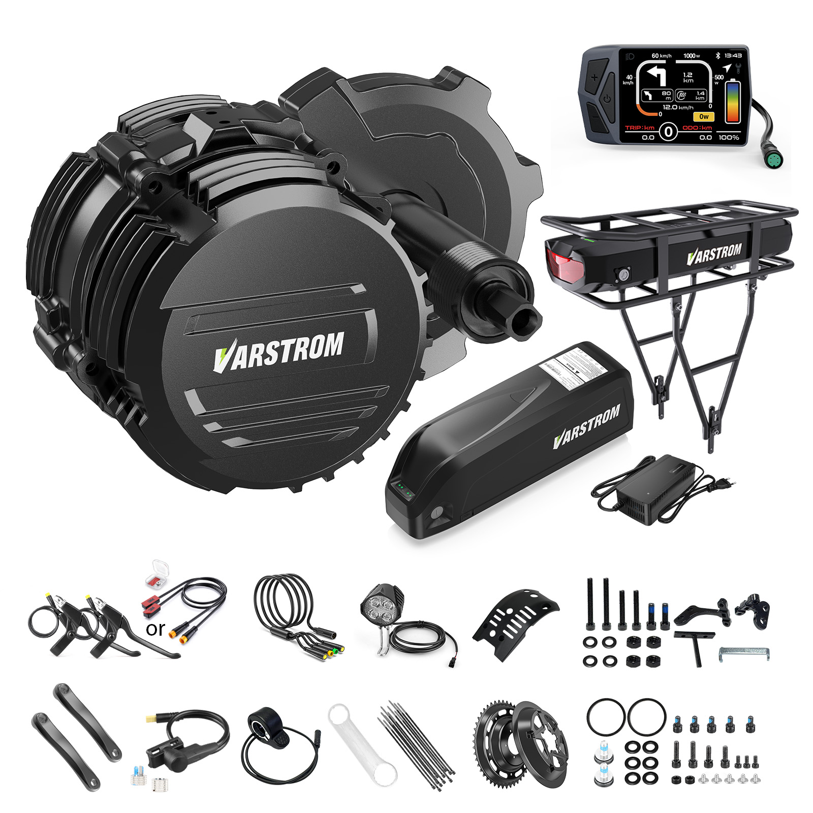 [US LAGER] Varstrom 48V500W 75 – Tongsheng Tsdz2B Mid Drive Motor Bewertung und Preis